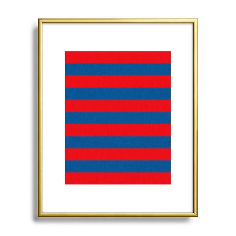 Holli Zollinger Rugby Stripe Metal Framed Art Print