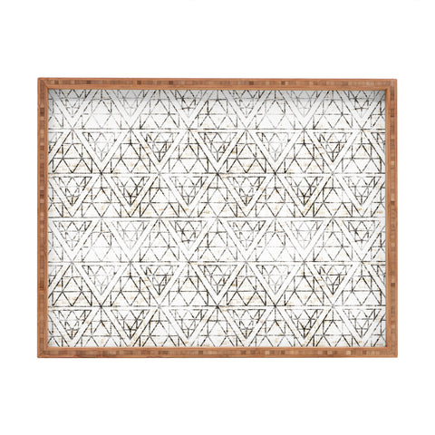 Holli Zollinger Rustic Diamond Rectangular Tray