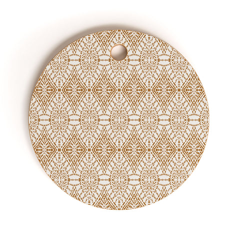 Holli Zollinger SAHARA GEO GOLD Cutting Board Round