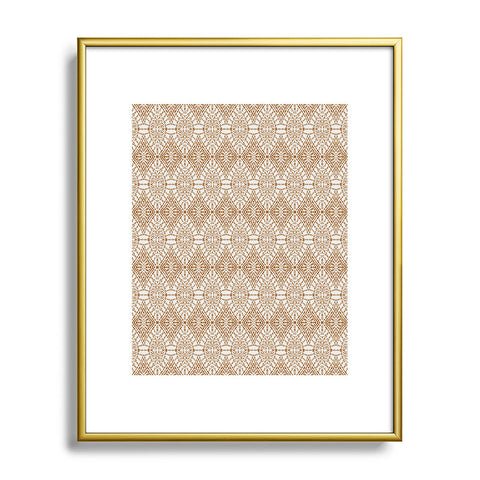 Holli Zollinger SAHARA GEO GOLD Metal Framed Art Print