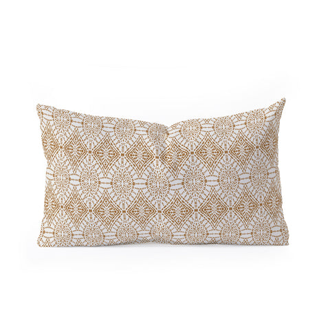 Holli Zollinger SAHARA GEO GOLD Oblong Throw Pillow