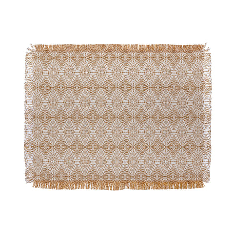 Holli Zollinger SAHARA GEO GOLD Throw Blanket