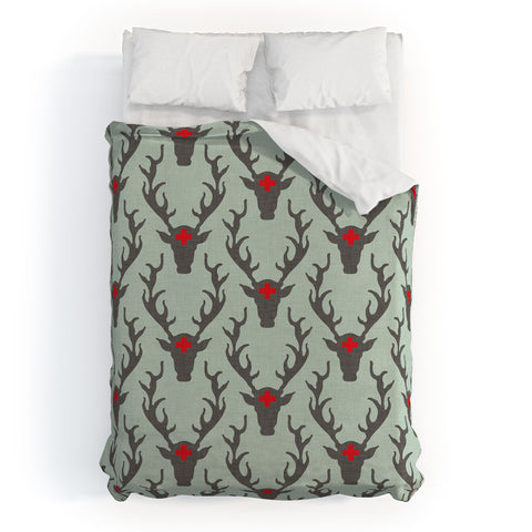 Holli Zollinger Scando Deer Duvet Cover
