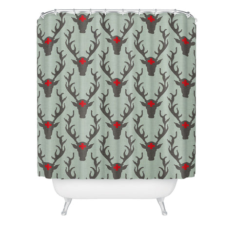 Holli Zollinger Scando Deer Shower Curtain