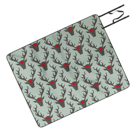 Holli Zollinger Scando Deer Picnic Blanket