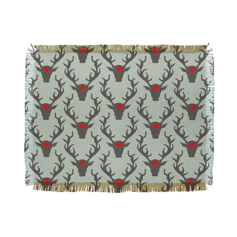 Holli Zollinger Scando Deer Throw Blanket