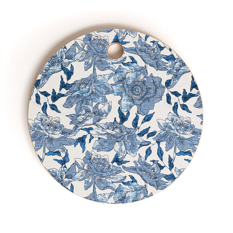 Holli Zollinger Summertime Indigo Cutting Board Round