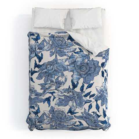 Holli Zollinger Summertime Indigo Duvet Cover