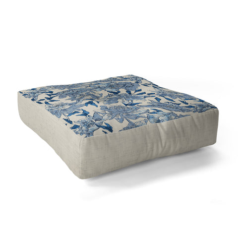 Holli Zollinger Summertime Indigo Floor Pillow Square