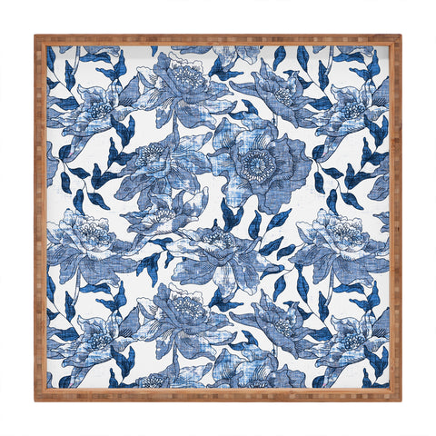 Holli Zollinger Summertime Indigo Square Tray