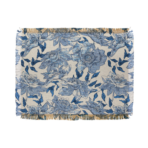 Holli Zollinger Summertime Indigo Throw Blanket