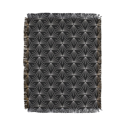Holli Zollinger SUN TILE CHARCOAL Throw Blanket