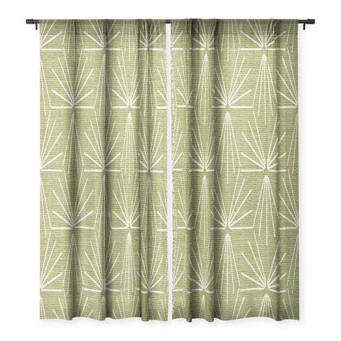 Holli Zollinger SUN TILE GREEN Sheer Non Repeat