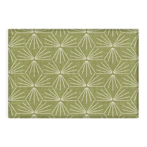 Holli Zollinger SUN TILE GREEN Outdoor Rug
