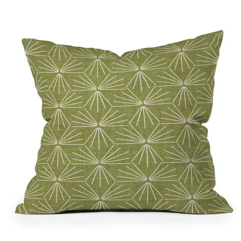 Holli Zollinger SUN TILE GREEN Throw Pillow