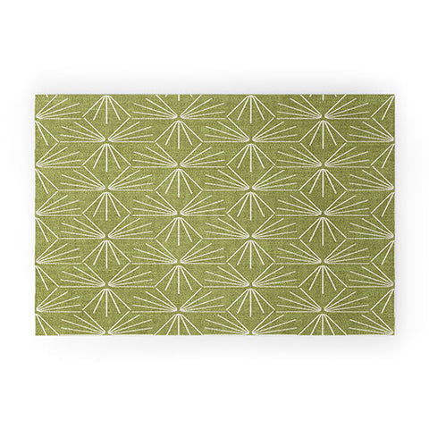 Holli Zollinger SUN TILE GREEN Welcome Mat