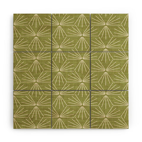 Holli Zollinger SUN TILE GREEN Wood Wall Mural