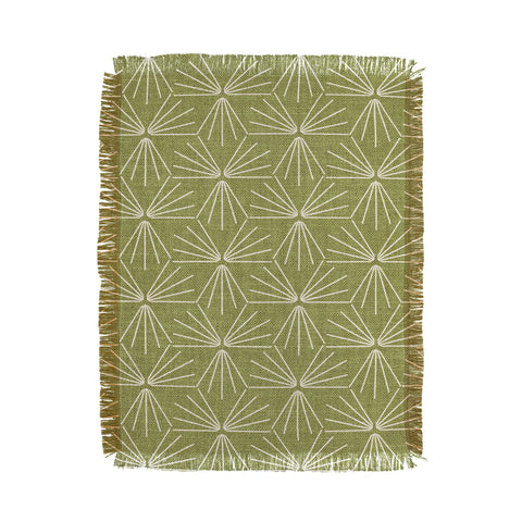 Holli Zollinger SUN TILE GREEN Throw Blanket