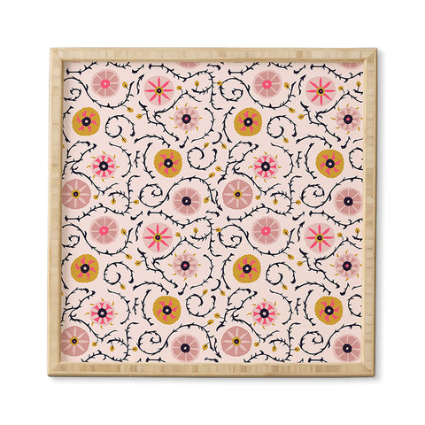 Holli Zollinger Suzani Pink Framed Wall Art