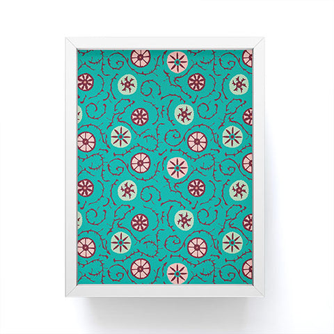Holli Zollinger SUZANI TURQUOISE Framed Mini Art Print