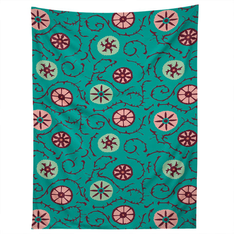 Holli Zollinger SUZANI TURQUOISE Tapestry