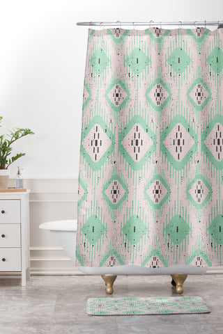 Holli Zollinger Talulah Ikat Shower Curtain And Mat