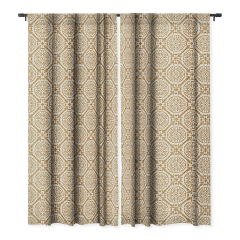 Holli Zollinger TAZA MEDIA NATURAL Blackout Window Curtain