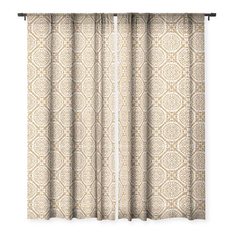 Holli Zollinger TAZA MEDIA NATURAL Sheer Window Curtain