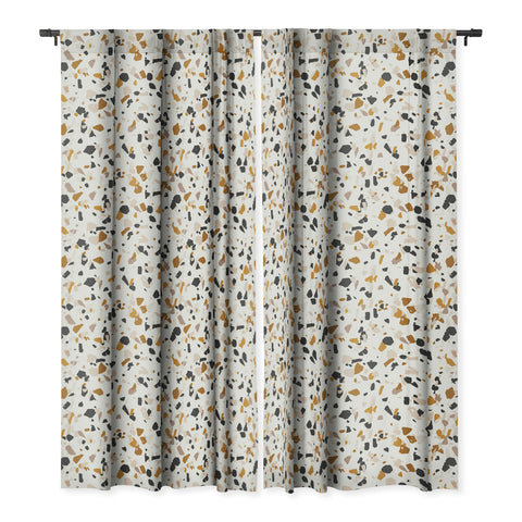 Holli Zollinger TERRAZZO NATURAL Blackout Window Curtain