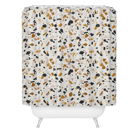Holli Zollinger TERRAZZO NATURAL Shower Curtain