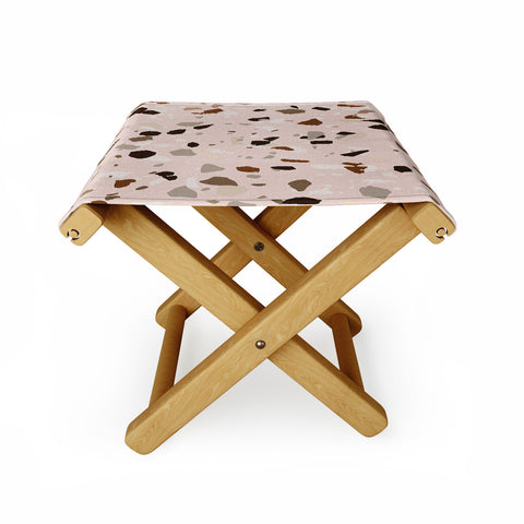 Holli Zollinger TERRAZZO OCHRE Folding Stool