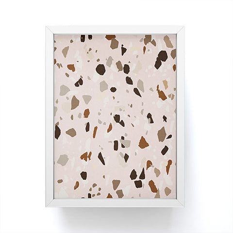 Holli Zollinger TERRAZZO OCHRE Framed Mini Art Print