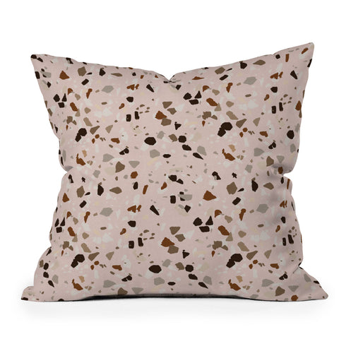 Holli Zollinger TERRAZZO OCHRE Throw Pillow