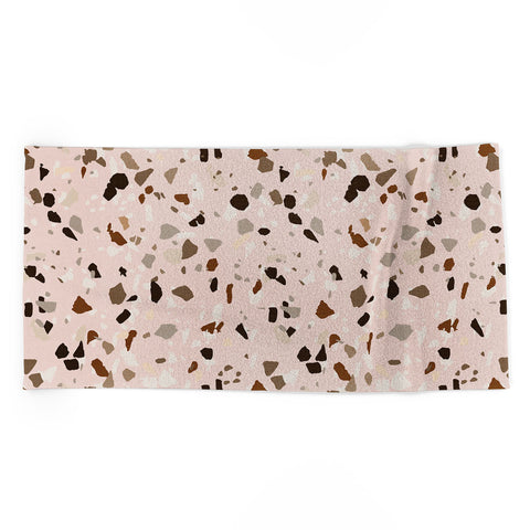 Holli Zollinger TERRAZZO OCHRE Beach Towel