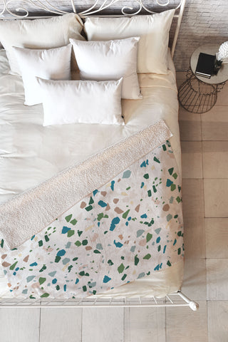 Holli Zollinger TERRAZZO Fleece Throw Blanket