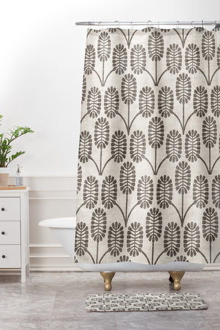 Holli Zollinger Thistle Shower Curtain And Mat