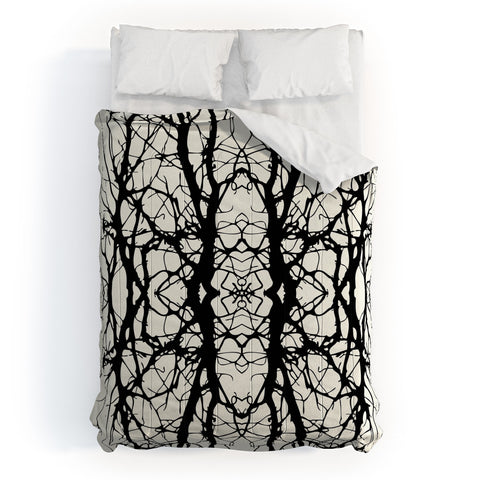 Holli Zollinger Tree Silhouette Black Comforter