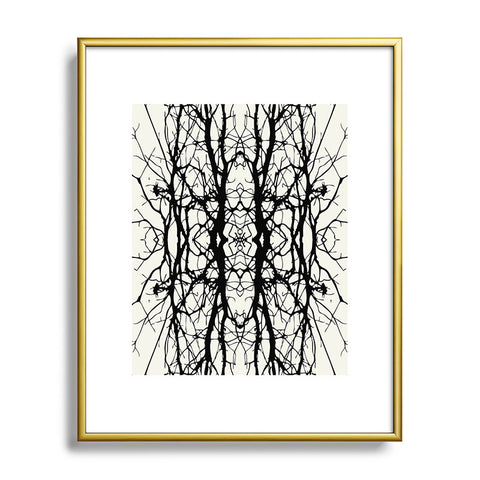 Holli Zollinger Tree Silhouette Black Metal Framed Art Print