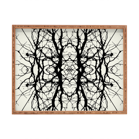 Holli Zollinger Tree Silhouette Black Rectangular Tray
