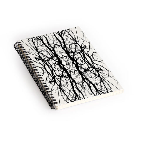 Holli Zollinger Tree Silhouette Black Spiral Notebook