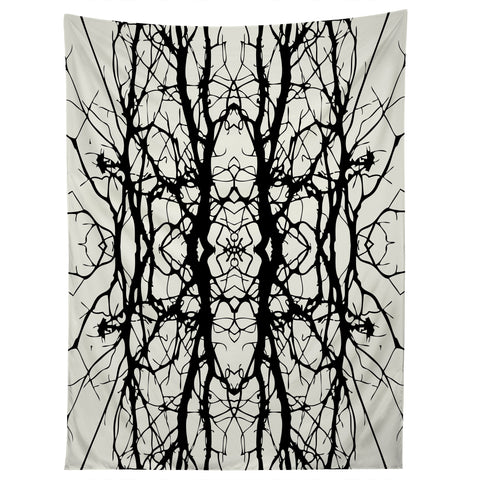 Holli Zollinger Tree Silhouette Black Tapestry