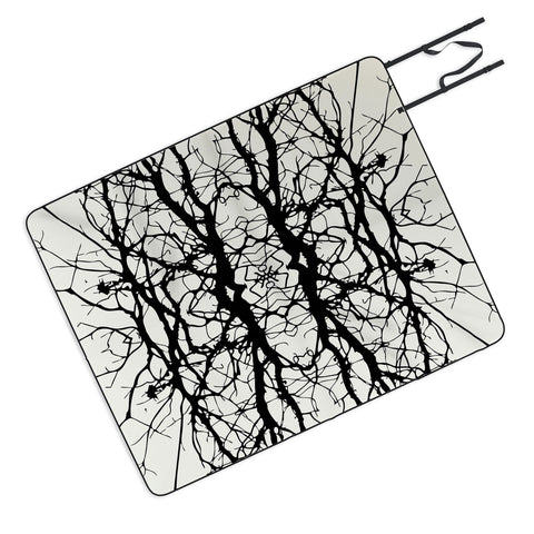 Holli Zollinger Tree Silhouette Black Picnic Blanket