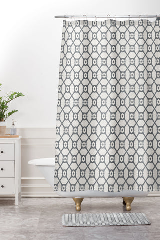 Holli Zollinger Trellis Shower Curtain And Mat