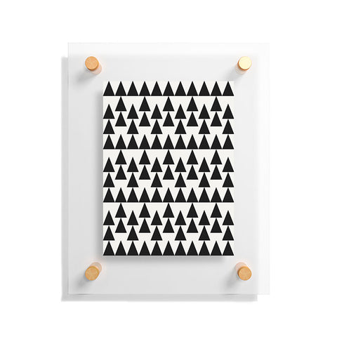 Holli Zollinger Triangles Black Floating Acrylic Print