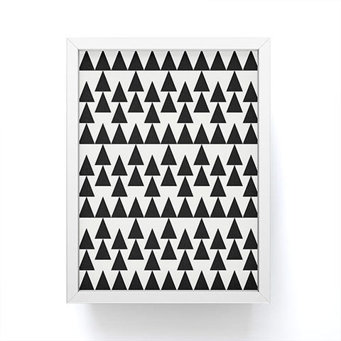 Holli Zollinger Triangles Black Framed Mini Art Print
