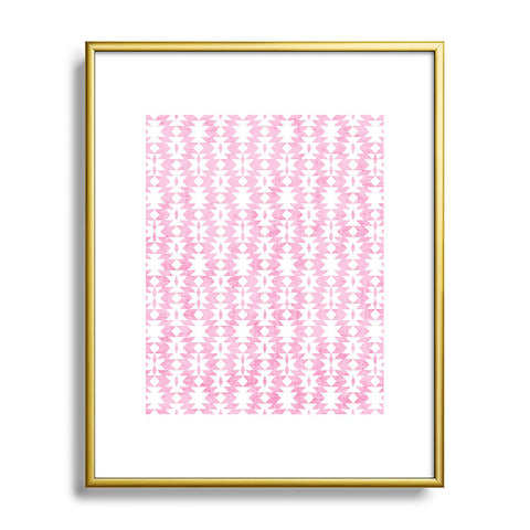Holli Zollinger Tribal Pink Metal Framed Art Print