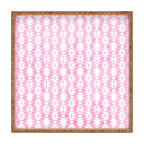Holli Zollinger Tribal Pink Square Tray