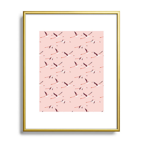 Holli Zollinger TROPICA FLAMINGO Metal Framed Art Print