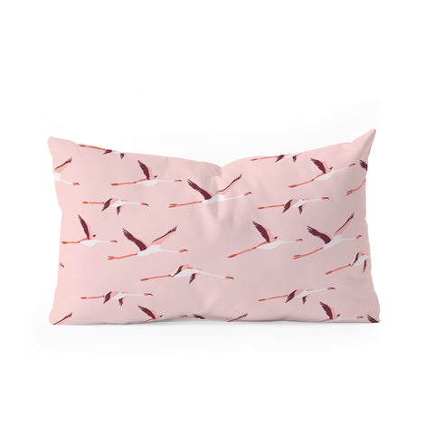 Holli Zollinger TROPICA FLAMINGO Oblong Throw Pillow
