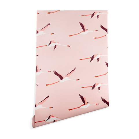 Holli Zollinger TROPICA FLAMINGO Wallpaper